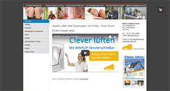 Desktop Screenshot of clever-lueften.com